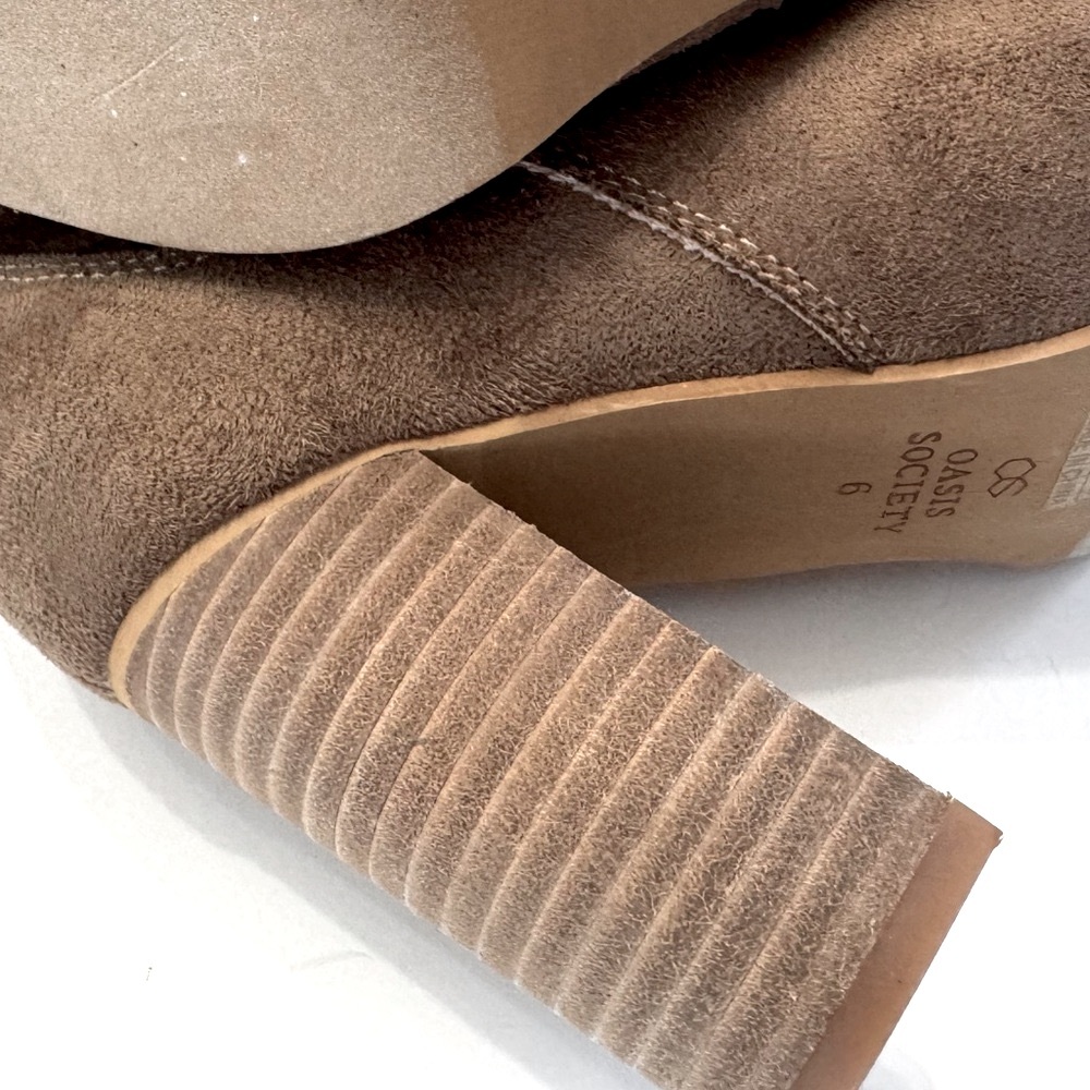 Oasis Society Beige Women's Heeled Boots - Picture 12 of 14